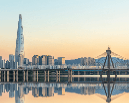 Seoul skyline with modern architecture